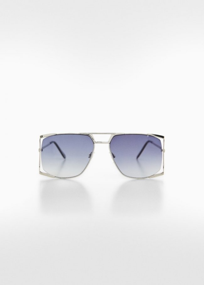 Mango Gafas de sol montura metálica - Plata