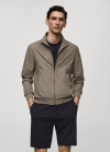 Mango Chaqueta bomber water repellent - Khaki