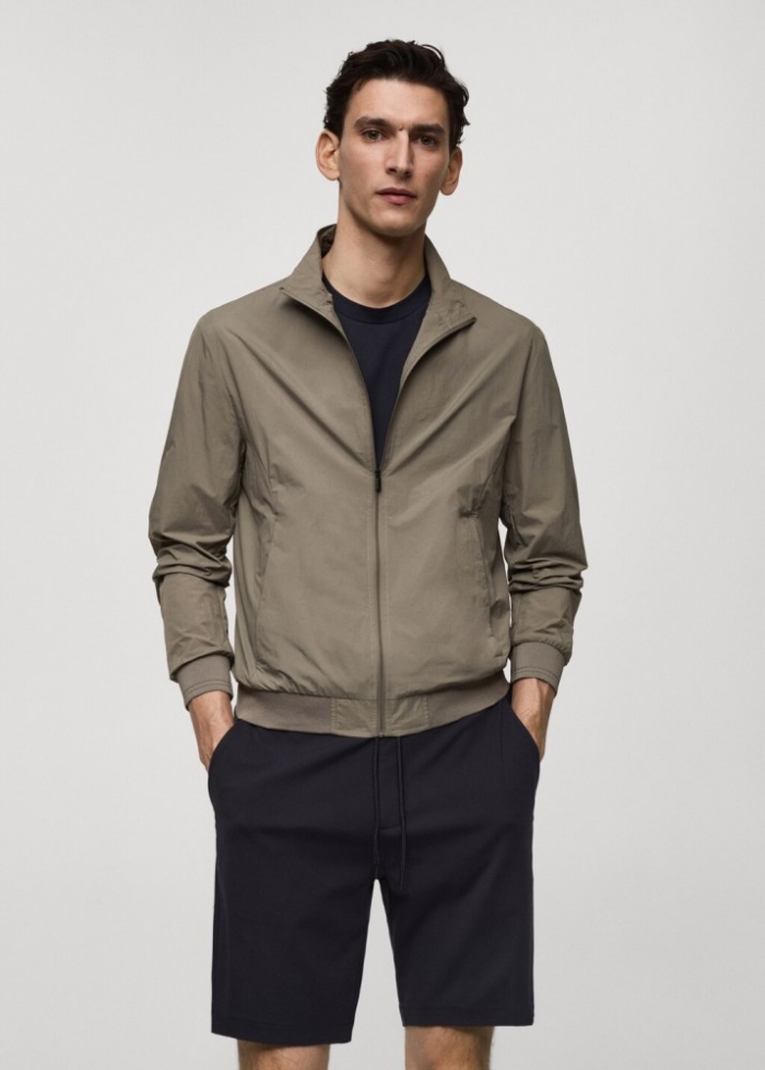 Mango Chaqueta bomber water repellent - Khaki