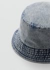 Mango Gorro bucket denim - Azul claro