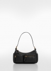 Mango Bolso hombro bolsillos - Negro