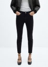 Mango Jeans skinny crop - Denim negro