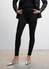 Mango Leggins estilo biker - Negro
