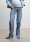 Mango Jeans wideleg premamá - Azul medio