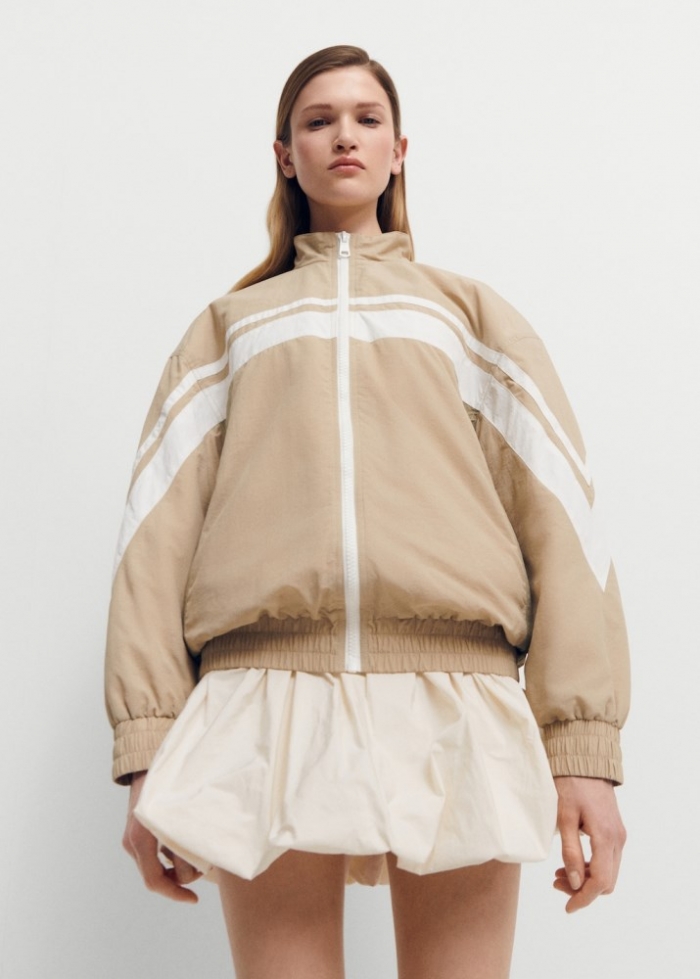 Mango Chaqueta bomber interior acolchado - Beige