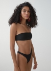 Mango Sujetador bikini bandeau - Negro