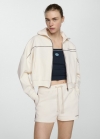Mango Shorts punto logo - Crudo