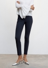 Mango Pantalón skinny crop - Azul marino oscuro