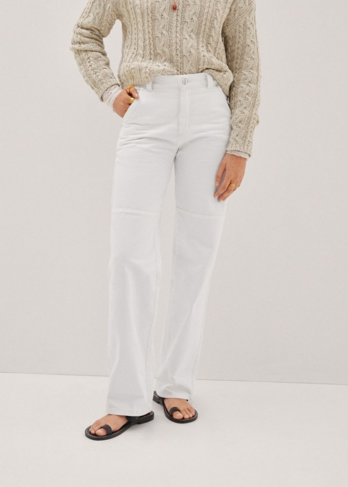 Mango Jeans cargo carpenter - Blanco