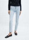 Mango Jeans Newmom confort tiro alto - Azul bleach