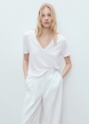 Mango Camiseta manga corta - Blanco