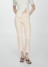 Mango Jeans Sienna flare crop - Blanco roto