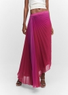 Mango Falda plisada asimétrica - Fucsia