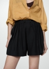 Mango Shorts tablas cintura ajustable - Negro