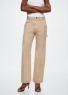 Mango Jeans cargo bolsillos - Beige