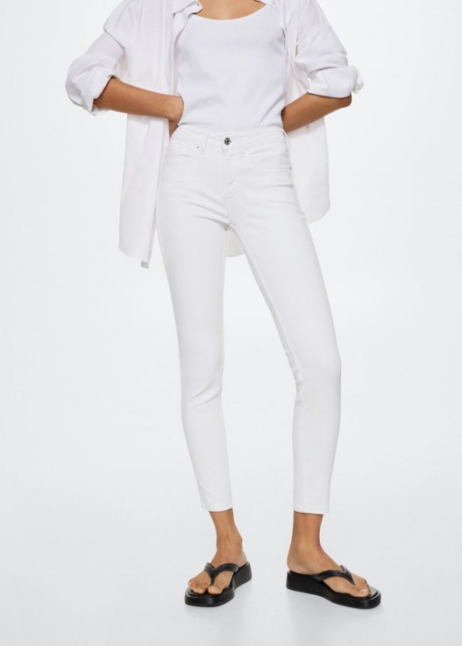 Mango Jeans skinny push-up - Blanco