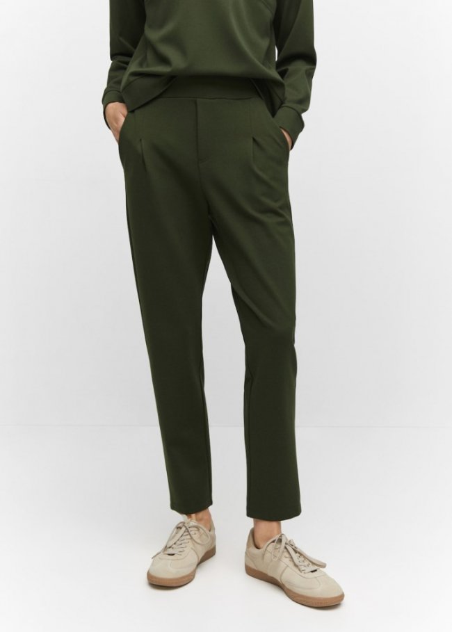 Mango Pantalón jogger bolsillos - Khaki
