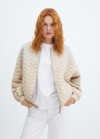 Mango Chaqueta bomber acolchada - Verde
