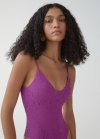 Mango Bañador textura tirantes ajustables - Morado