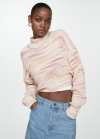 Mango Jersey punto crop - Crudo
