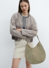 Mango Chaqueta bomber acolchada - Gris claro vigoré