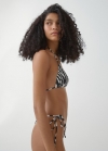 Mango Braguita bikini leopardo - Negro
