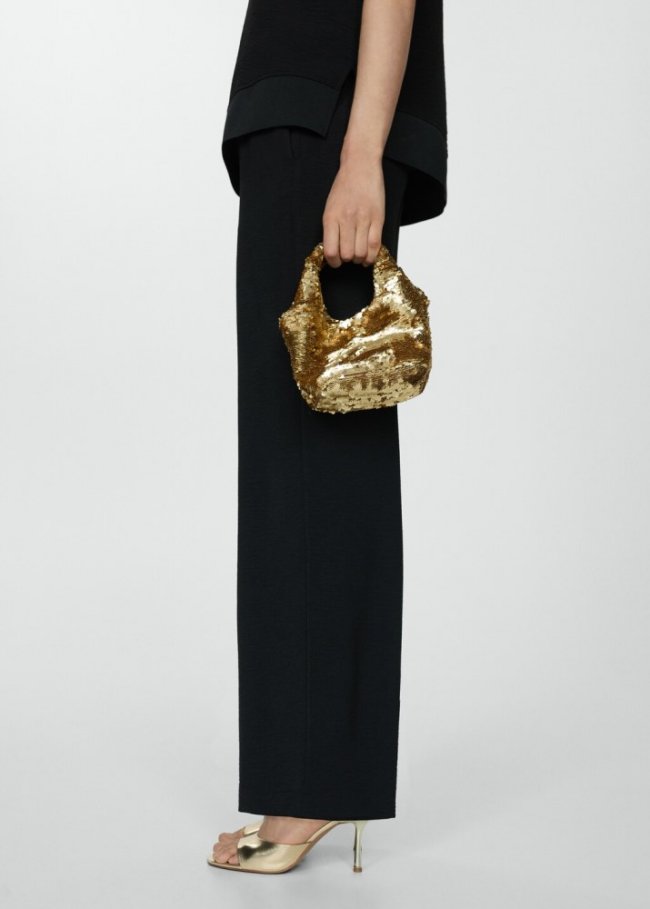 Mango Pantalón jogger bolsillos - Negro