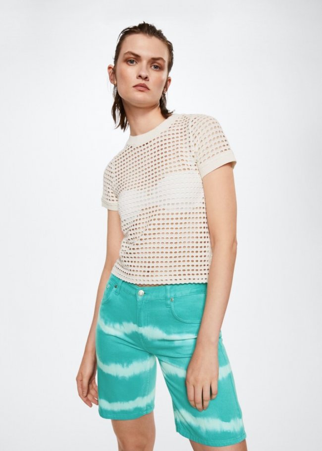 Mango Bermuda tie-dye - Turquesa