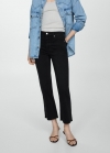 Mango Jeans Sienna flare crop - Denim negro