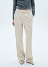 Mango Jeans wideleg pinzas - Crudo