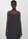 Mango Vestido largo tirantes - Topo