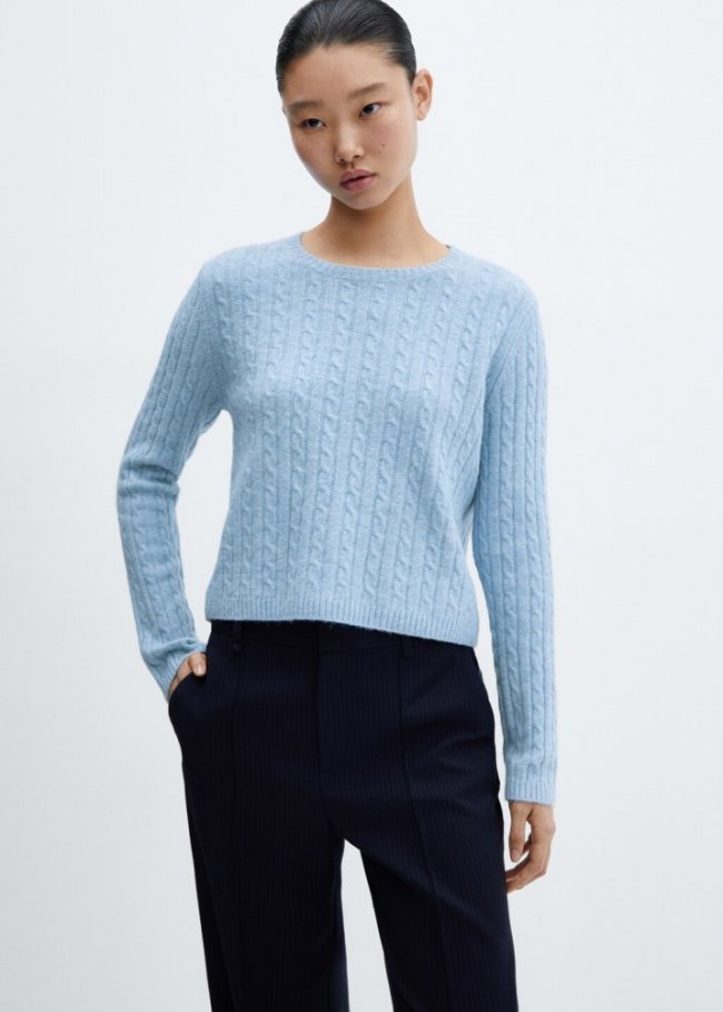Mango Jersey punto ochos - Plata
