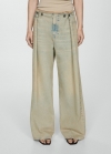 Mango Jeans wideleg super loose - Azul medio vintage