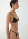 Mango Braguita bikini detalle metálico - Negro