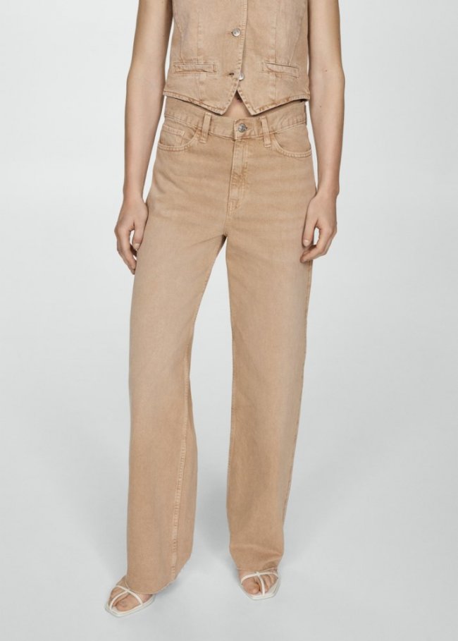 Mango Jeans wideleg tiro alto - Arena