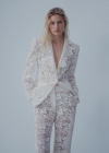 Mango Pantalón traje guipur - Blanco