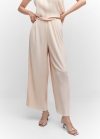 Mango Pantalón wideleg plisado - Crudo