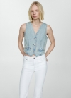 Mango Jeans Sienna flare crop - Blanco