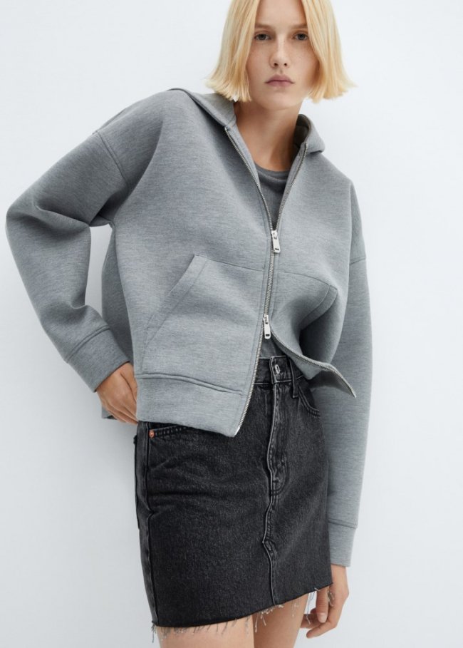 Mango Minifalda vaquera - Denim negro
