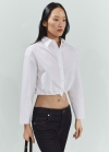 Mango Camisa parachute algodón - Blanco roto