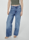 Mango Jeans wideleg loose tiro medio - Azul medio