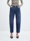 Mango Jeans slouchy tiro alto - Azul oscuro