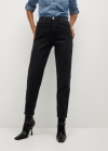 Mango Jeans Mom-fit - Denim negro