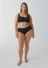 Mango Braguita bikini tiro alto - Negro