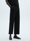 Mango Pantalón culotte punto - Negro