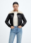 Mango Cazadora bomber doble faz - Negro