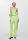 Mango Top crop drapeado - Lima