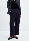 Mango Pantalón parachute - Gris antracita