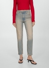 Mango Jeans Mom2000 mom tiro alto - Azul medio vintage