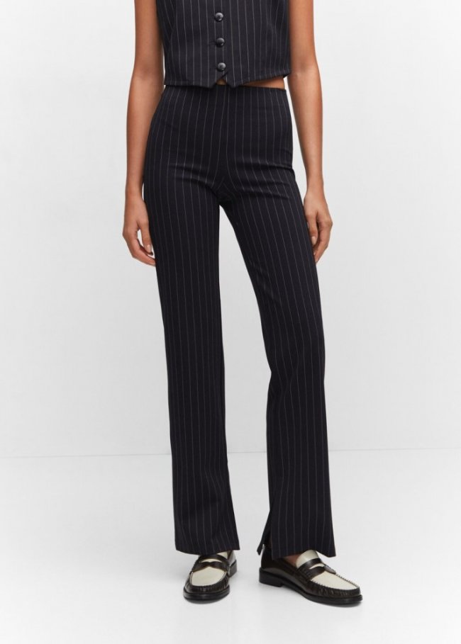 Mango Leggings raya diplomática - Azul marino oscuro